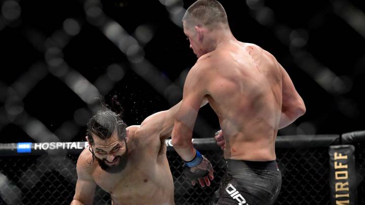 Masvidal aplasta a Nate Díaz antes de un controvertido final
