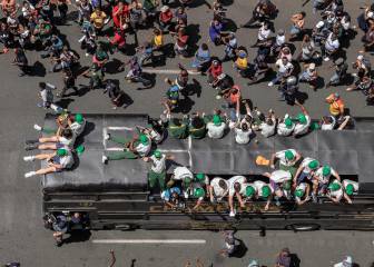Fiesta en las calles de Pretoria y Johannesburgo