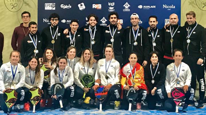 Los equipos españoles en Lisboa.