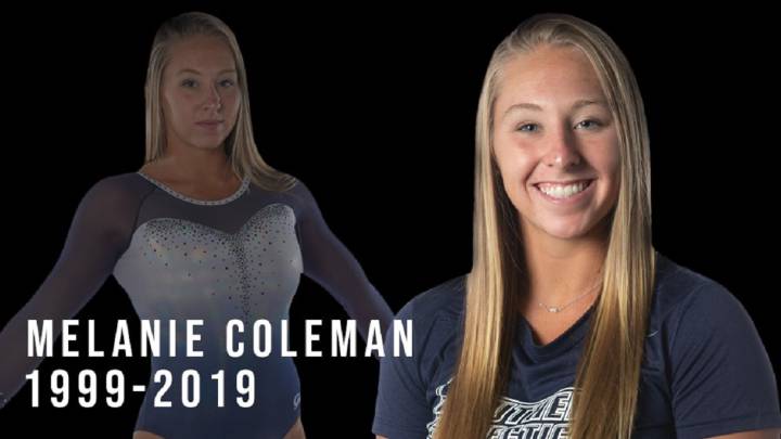 La Southern Connecticut State University quiso recordar a su gimnasta Melanie Coleman, fallecida este domingo tras sufrir una caída mientras entrenaba.
