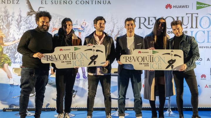 El patinador Javier Fernández, durante la presentación de su espectáculo 'Revolution On Ice'.
