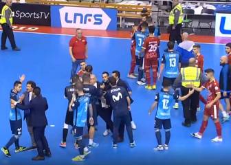 El Movistar frena a ElPozo en un duelo con bronca final