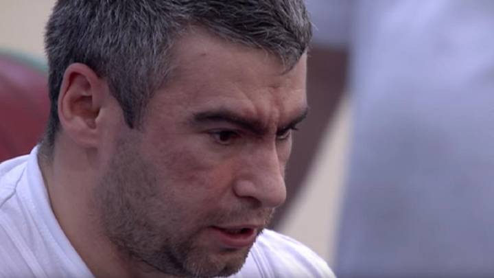 El halterófilo paralímpico ruso Sergei Sychev.