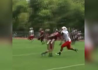 Boom! A bone-shaking tackle