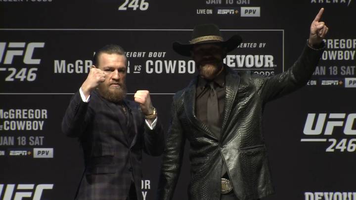 Crónica de la rueda de prensa del UFC 246: McGregor vs 'Cowboy' Cerrone.