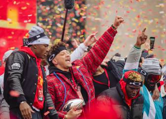 La fiesta de Mahomes y los Chiefs en Kansas City tras ganar la Super Bowl