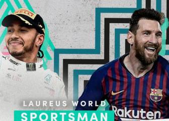 Messi and Hamilton share Laureus Sportsman of the Year award