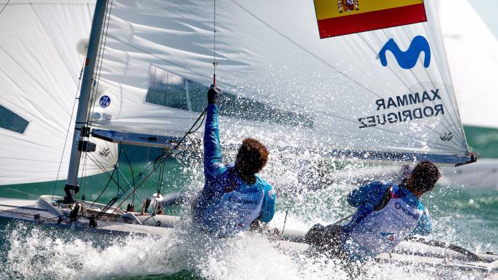 Jordi Xammar y Nicolás Rodríguez, durante una regata.