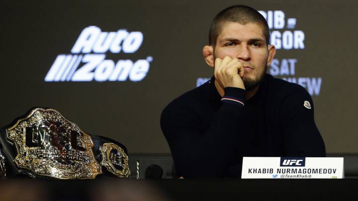 Khabib Nurmagomedov se ve fuera del UFC 249