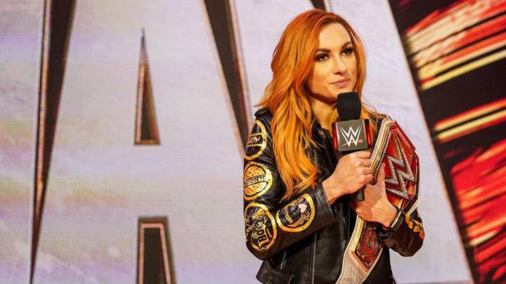 Entrevista a Becky Lynch antes de WrestleMania 36.