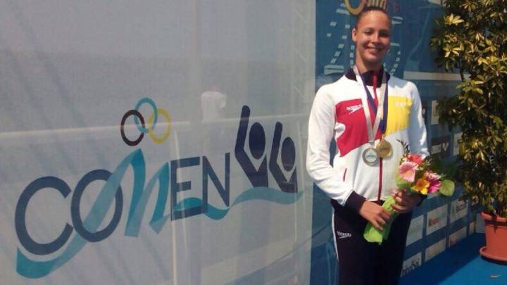 La nadadora española Alisa Ozhogina.