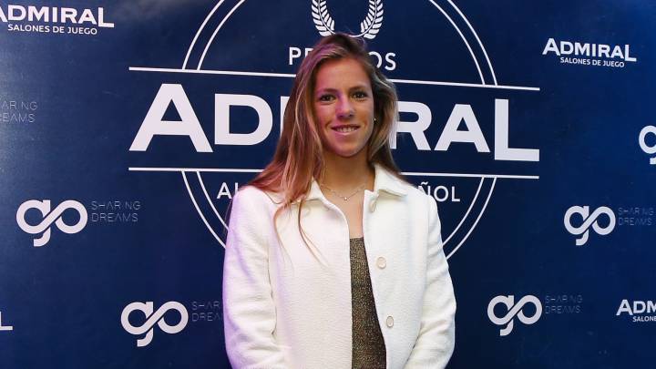 La regatista Silvia Mas, durante los Premios Admiral al Deporte Español.