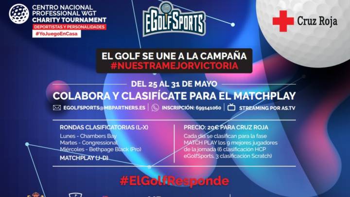 Un Torneo Virtual de Golf reúne a profesionales, famosos y aficionados