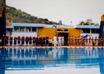 En una piscina de la Toscana