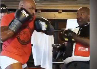 Imaginen estar delante y no echarse a temblar: Tyson poseído conectando golpes