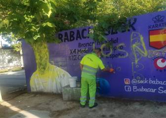 El Ayuntamiento de Zaragoza repintará el mural de Babacar