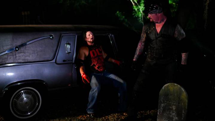 AJ Styles habla de su combate con Undertaker en WrestleMania 36.