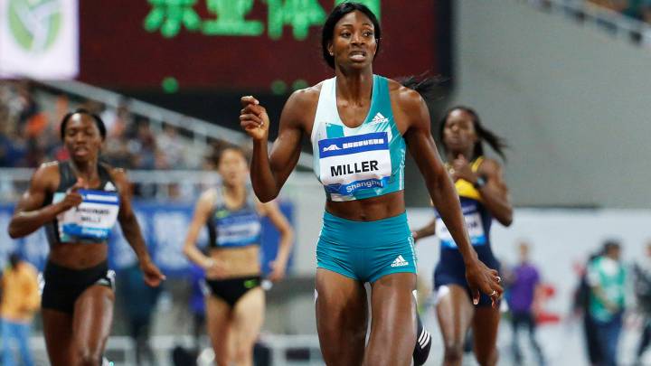 Miller-Uibo, oro olímpico en 400, marca 10.98 en los 100m