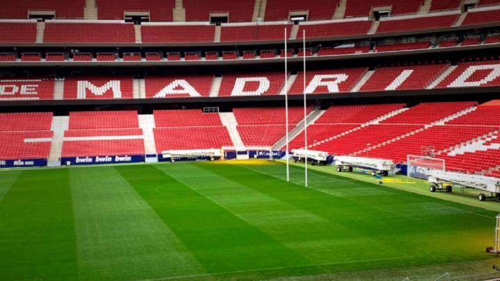 El España-Classic All Blacks en el Wanda, el 8 de mayo de 2021
