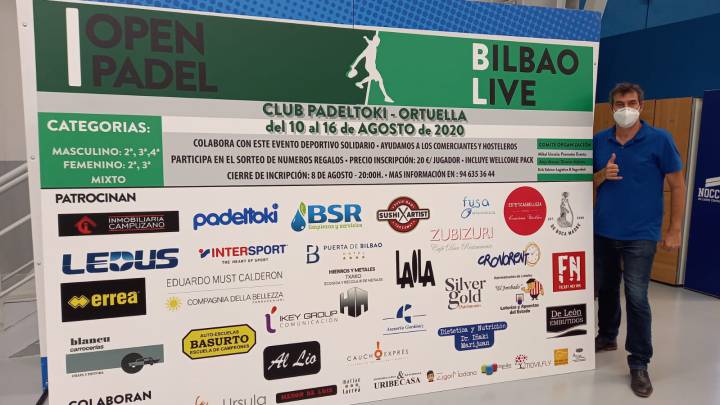 El primer Open de Pádel Bilbao Live aúna deporte y solidaridad