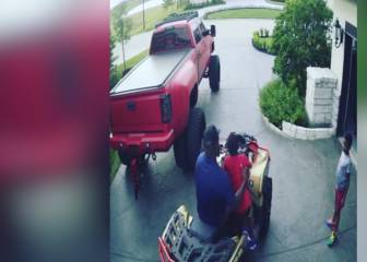 Impacta: el accidente de una estrella de la UFC en un quad con su hijo en brazos
