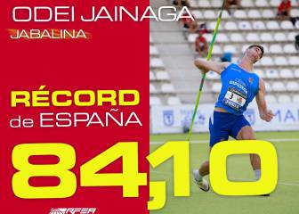 Jainaga mejora en dos metros su récord de España de jabalina