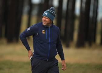 Lee Westwood se exhibe en un mal día español