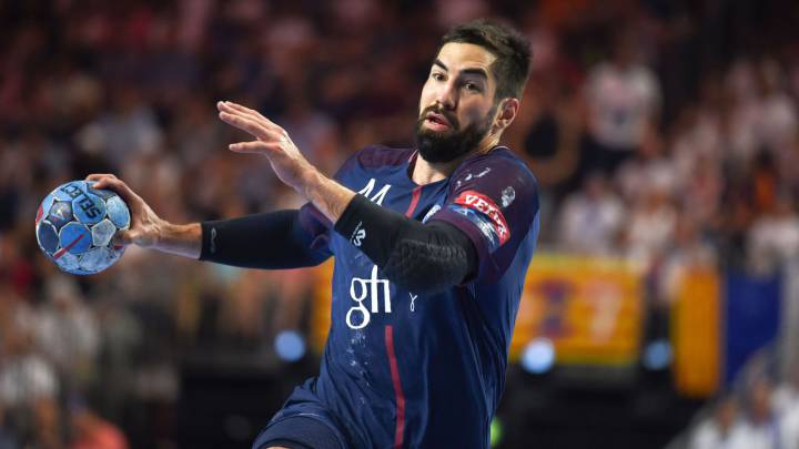 Nikola Karabatic, durante un partido con el PSG de balonmano.