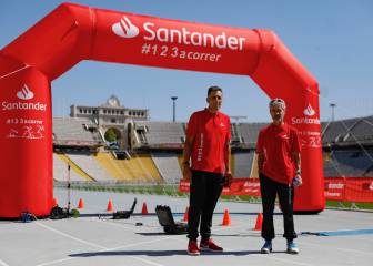 Indurain y Fiz se retan a pie y en bici en Valladolid
