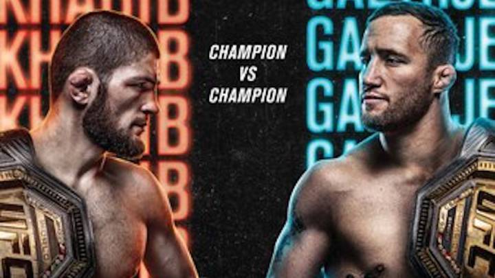 UFC 254: horario, cartelera, TV y cómo ver Khabib - Gaethje