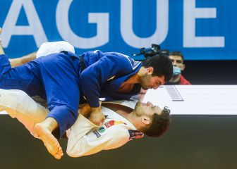 Un combate de judo por los aires