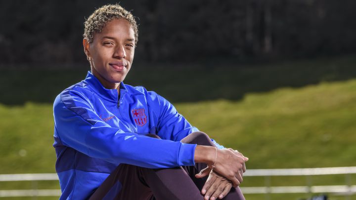 Yulimar Rojas posa durante una entrevista con AS en el Centro Deportivo Fuente de la Niña de Guadalajara.