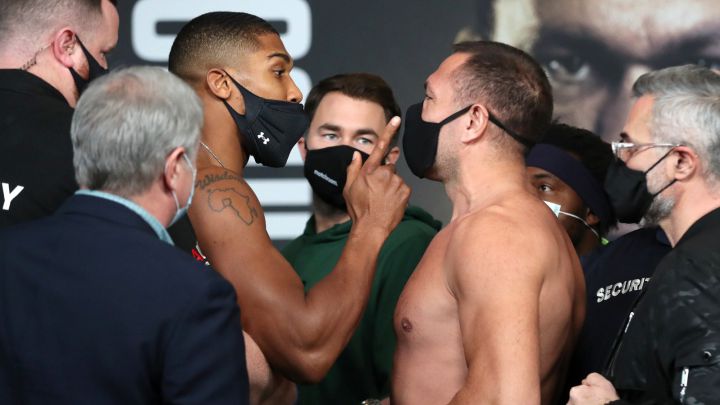 Previa del Joshua vs Pulev: WBA, IBF y WBO del peso pesado.