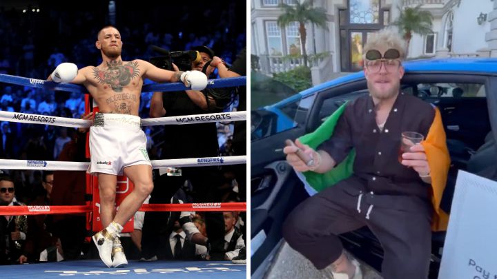 El luchador irlandés Conor McGregor y el youtuber Jake Paul.