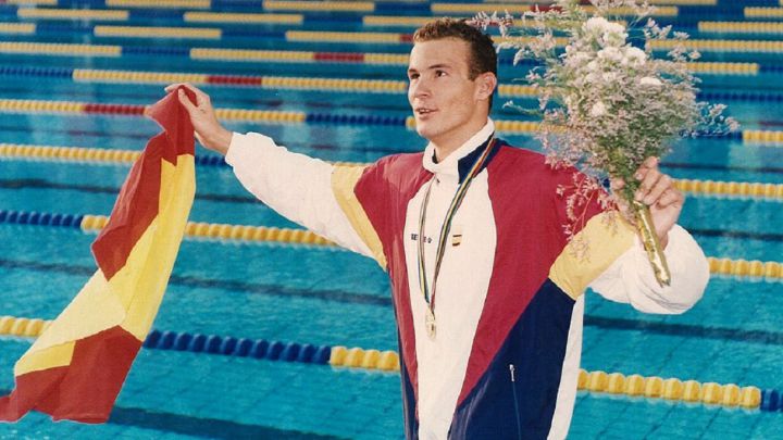 Martín López Zubero, en Barcelona 92.