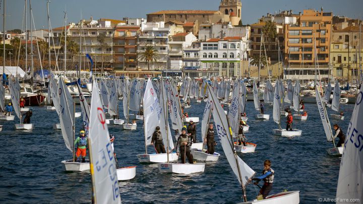 Imagen de la Palamós Optimist Trophy de 2018.