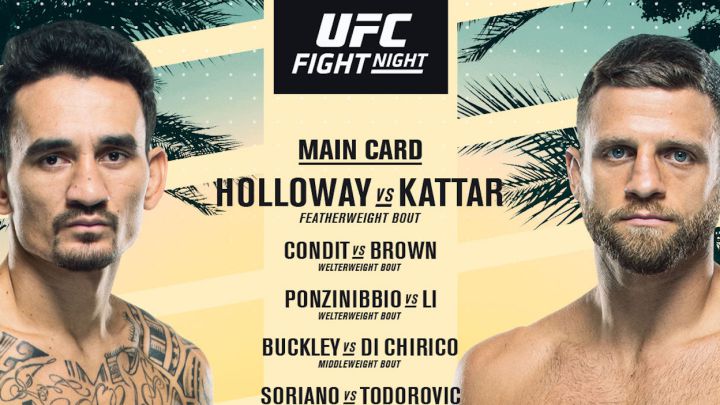 UFC Fight Island 7: TV, horario, cartelera y cómo ver Holloway - Kattar