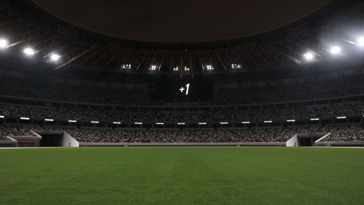 Imagen de las gradas vacías del Estadio Olímpico de Tokio.