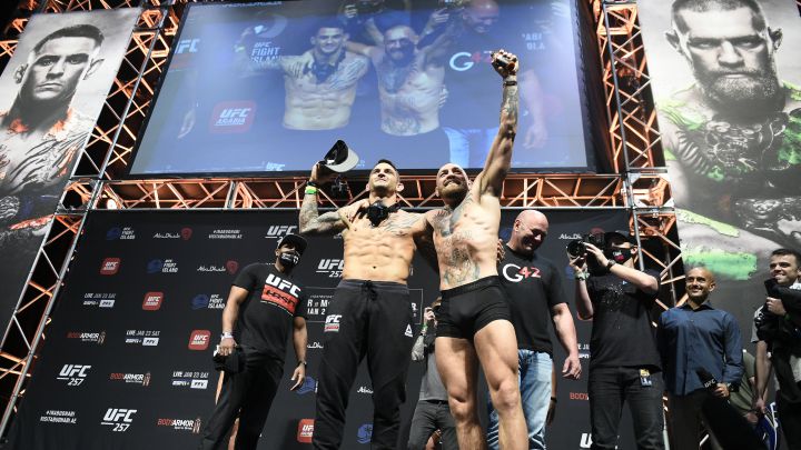Crónica del pesaje del UFC 257: Poirier vs McGregor.