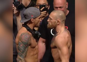 La reacción de McGregor en el cara a cara: La lucha promete