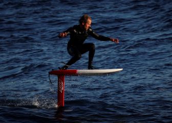 El hydrofoil llega hasta la bahía de La Concha