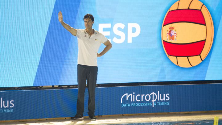 Miki Oca, con la Selección.
