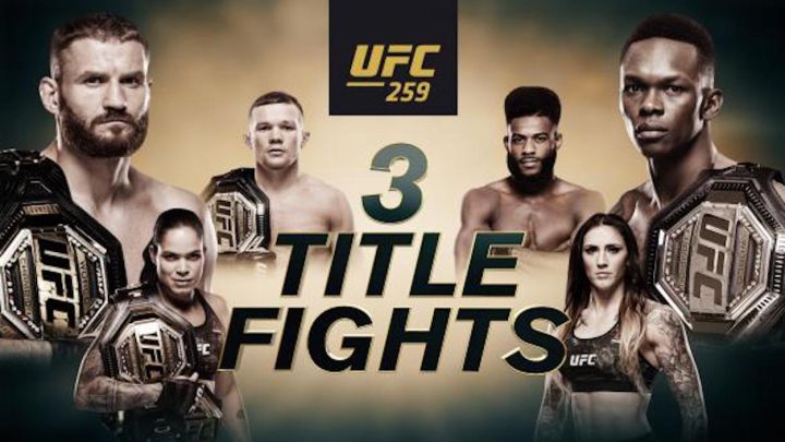 UFC 259: TV, horario, cartelera y cómo ver el Blachowicz - Adesanya