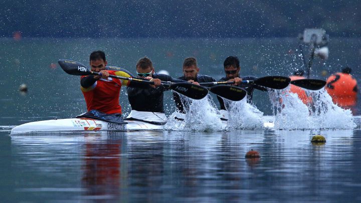 Craviotto, Cooper, Arévalo y Germade, mejor tiempo del K4