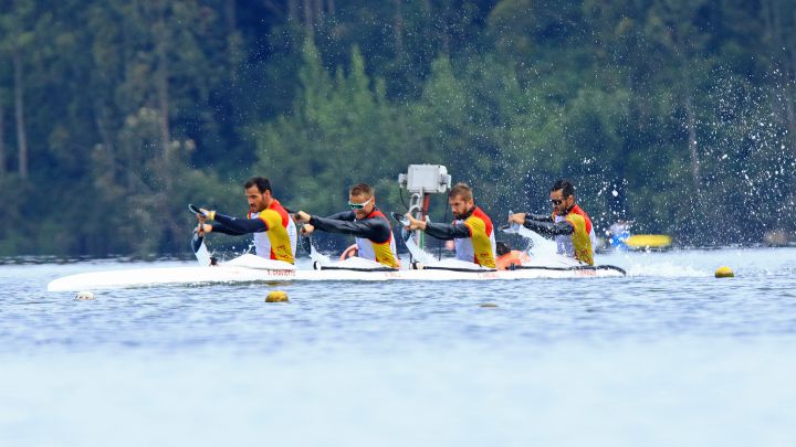 El K4 estrena embarcación y Craviotto no descarta el K1