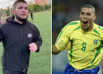 Hasta Ronaldo Nazario contestó asombrado: el vídeo de Khabib con una celebración especial