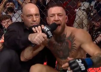 McGregor, con la pierna rota y provocando a Poirier