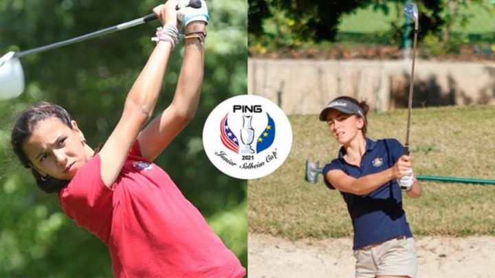 Cayetana Fernández y Andrea Revuelta, representantes españolas en la PING Junior Solheim Cup.