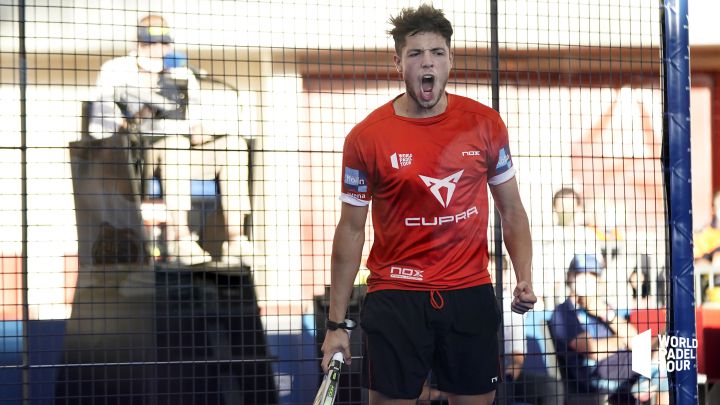 Tapia celebra un punto en Las Rozas.