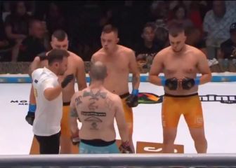 3 contra 1 en pelea de MMA: Un final muy predecible